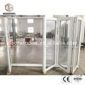 Aluminum fashionable design bi folding window and door exterior used corner bi-folding